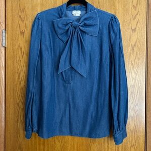 Kate spade Jean top with bow!